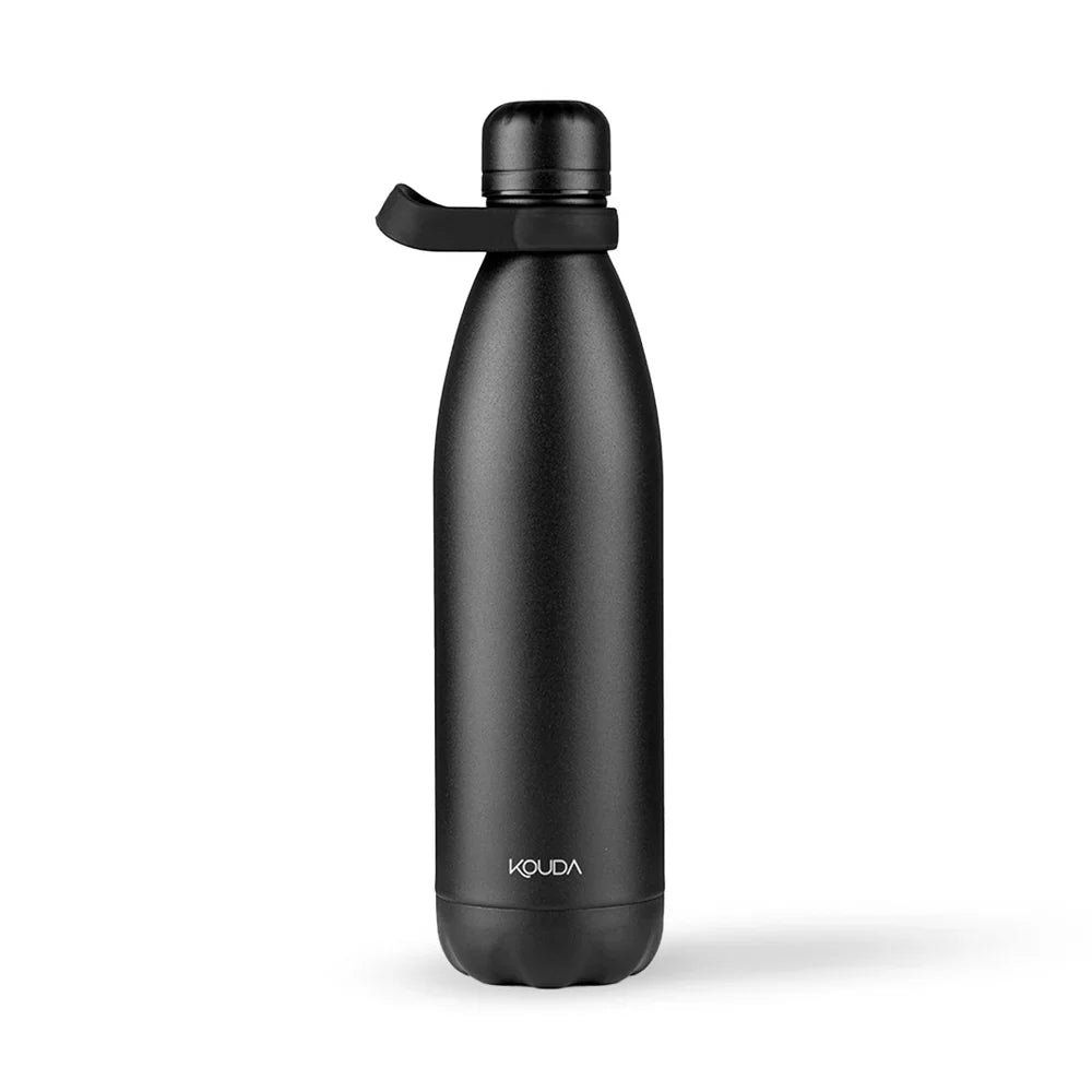 Noreli Grey Thermal Bottle – 750ml – All Black #017D